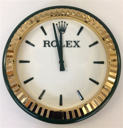 rolex wall clocks for sale|rolex wimbledon wall clock.